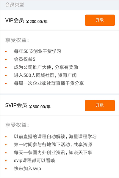 会员权益